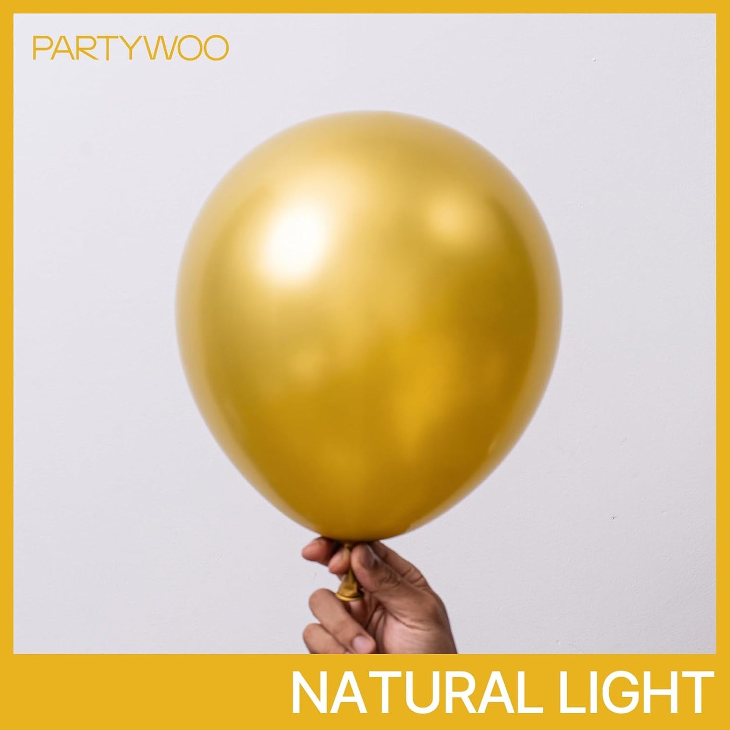 PartyWoo Gold Balloon Arch Kit - 120pcs in 5-18 Inch Sizes | Perfect for Birthday, Wedding, and Baby Showers