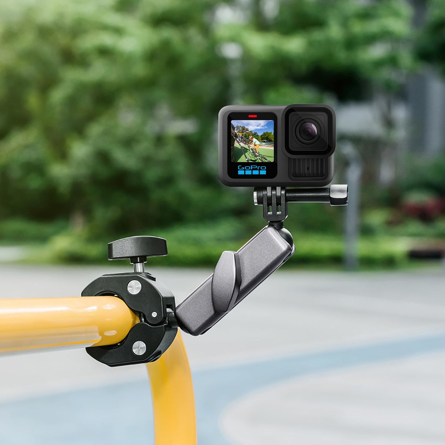 Suptig Camera Mount Super Clamp Pole Mount Tripod Clamp for Phon, Gopro Hero 13 Hero 12 11 10 9 8 7 6 5, Gopro max2, Insta 360, DJI osmo Canon DSLR etc.