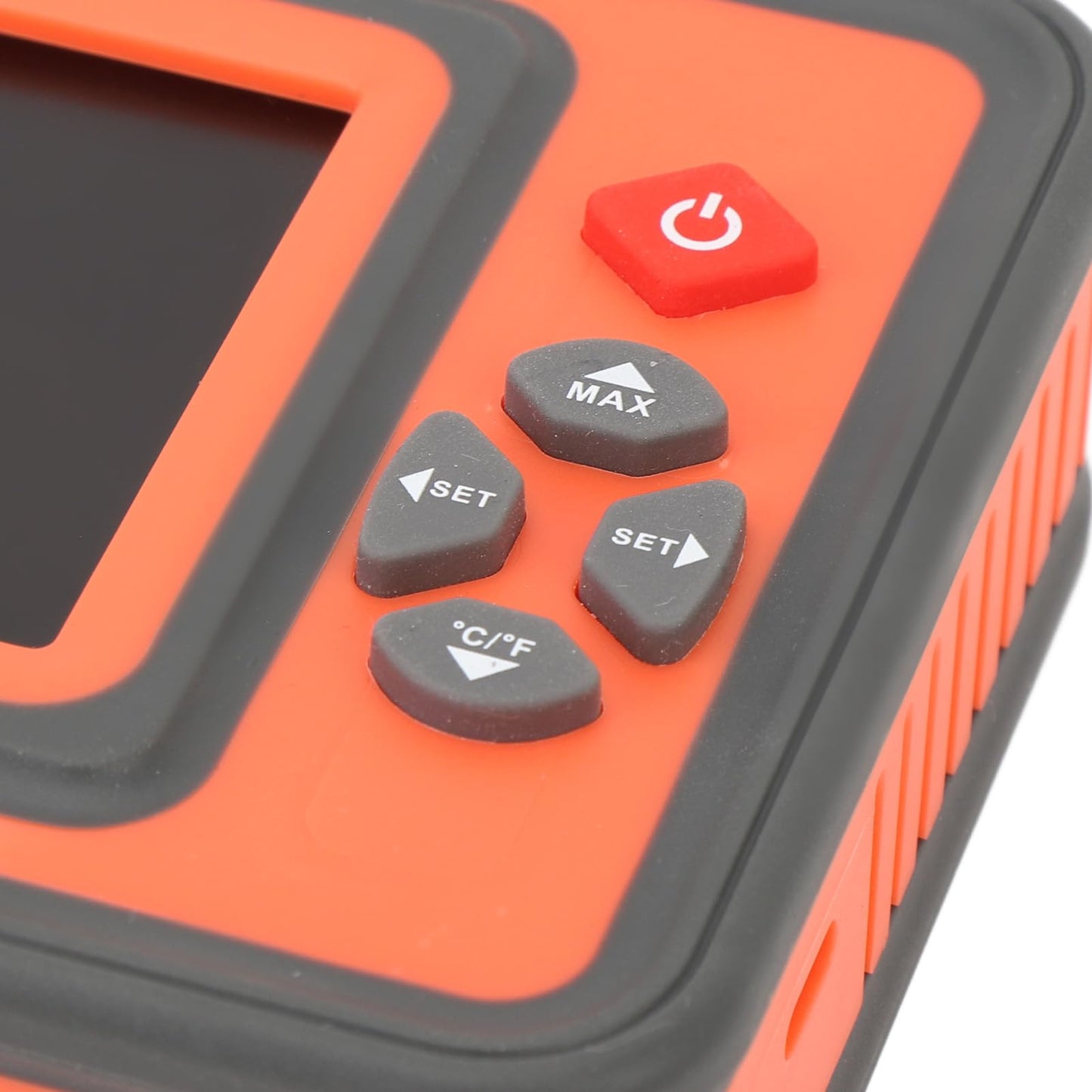 Carbon Dioxide Detector with Temperature and Humidity Meter - Infrared CO2 Monitor with 2600mAh Battery and 6000 Data Set Storage for Grow Tents Wine Cellars and Industrial (Red)