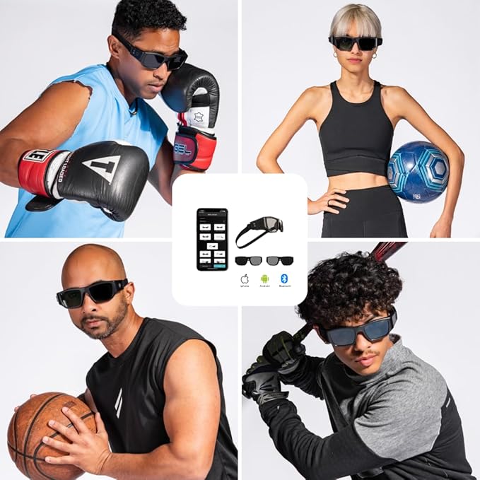 Vision Training Strobe Glasses - Sports Reaction Training. Reflex and Hand-Eye Coordination Tool