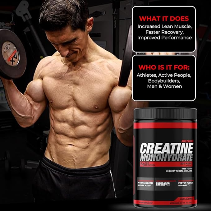 X-CREATINE Pure Micronized Creatine Monohydrate Powder - Supports Muscle Strength, Power, and Recovery - Gluten-Free, Non-GMO, Performance Enhancing Supplement (30 Servings)