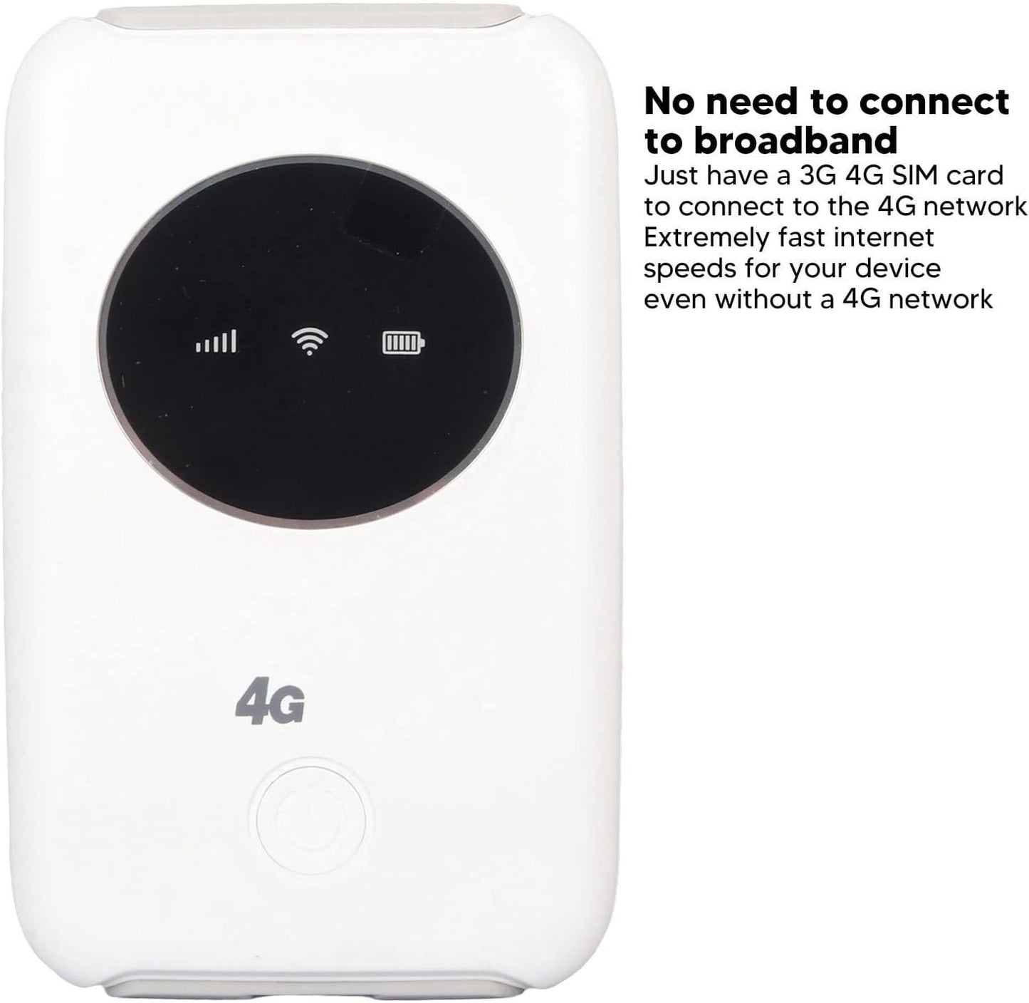 4G 300Mbps 5G 10 3200MAh EBTOOLS LTE USB Modem, Unlocked Mobile Router with Users, Travel Portable Hotspot Built