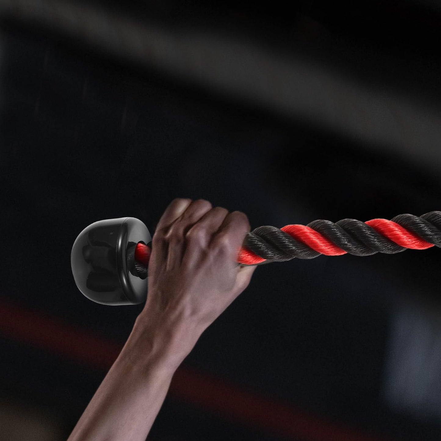 BESPORTBLE Tricep Rope Cable Attachment, Heavy Duty Single Pull Down Rope for Biceps and Triceps Training, Non-Slip Workout Accessory for Home Gym Fitness