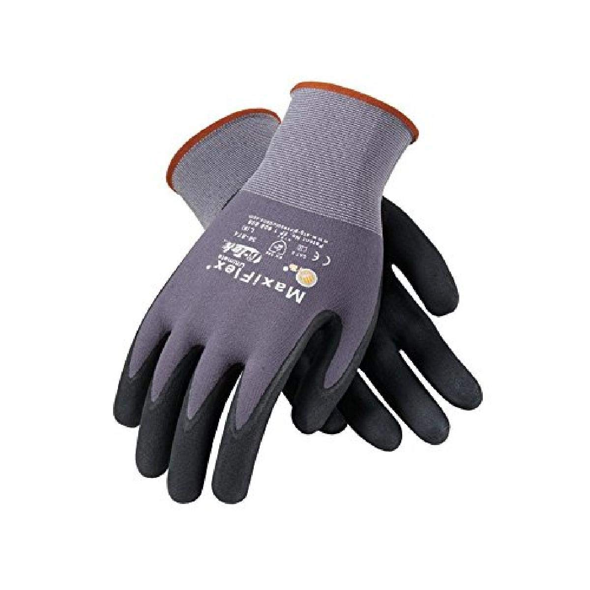 PIP 34-874/XL Maxi Flex Ultimate 34874 Foam Nitrile Palm Coated Gloves, Gray, XL,1 Count (Pack of 144)