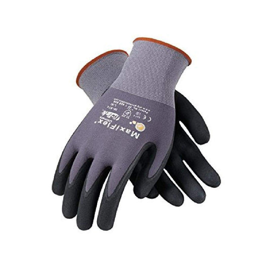 PIP 34-874/XL Maxi Flex Ultimate 34874 Foam Nitrile Palm Coated Gloves, Gray, XL,1 Count (Pack of 144)