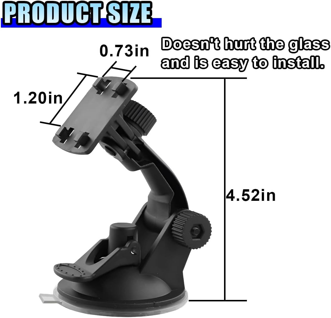 DUSCOKE 4.3"/5" (1PC) Windshield Mount for Backup Camera Display Monitor - Rear View Camera Screen Mounting Bracket