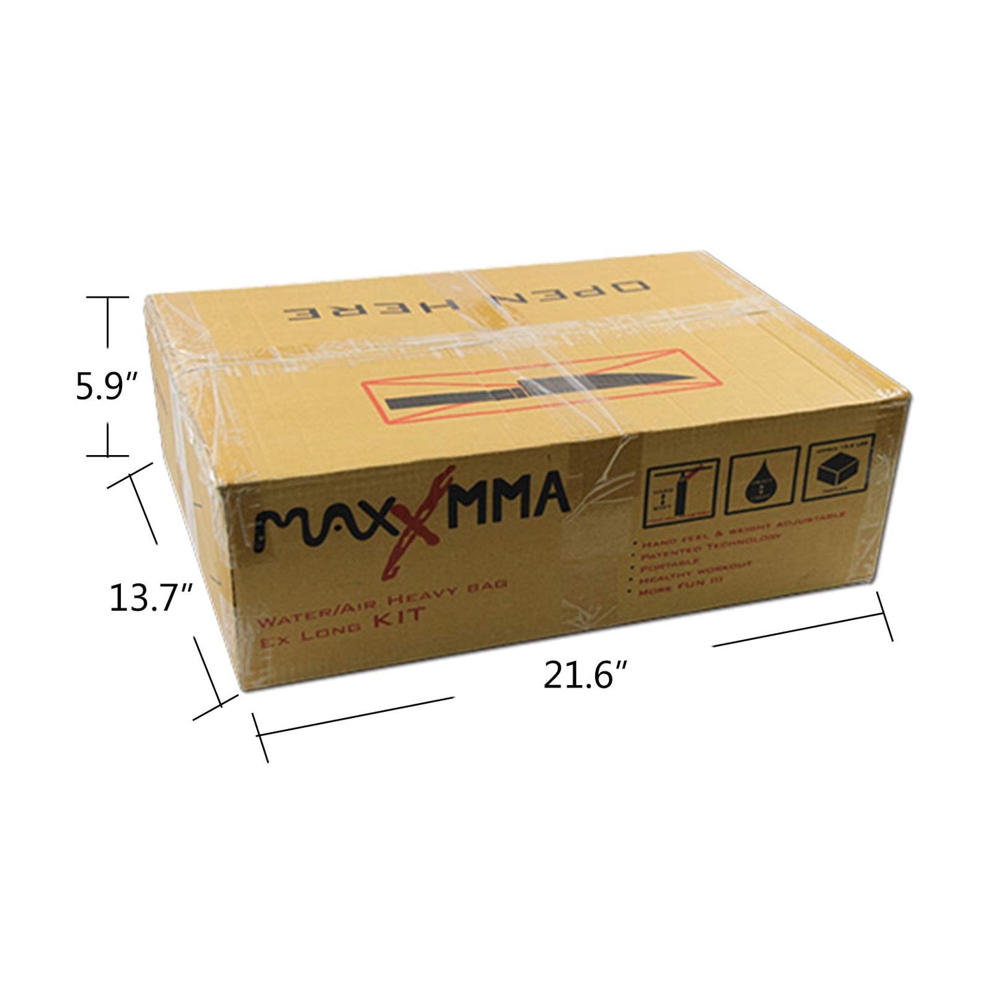 MaxxMMA 3 ft Water/Air Heavy Bag - Adjustable 70~120 lbs.