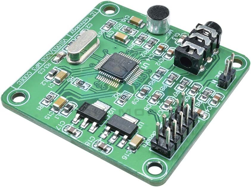 VS1053 MP3 12.288Mhz HiLetgo Audio Player Module Audio Decoder Board Onboard Recording Microphone SPI Interface OGG
