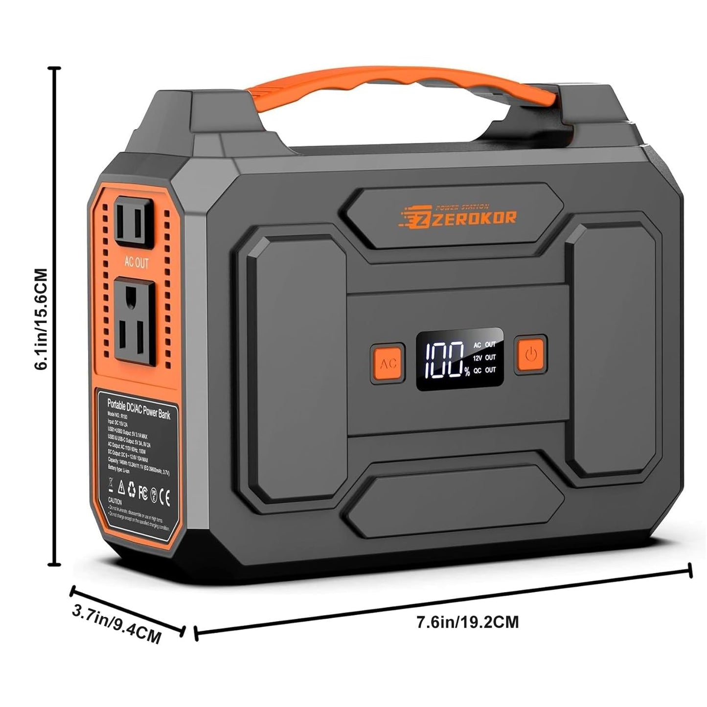 Portable Power Station with Foldable Solar Panel 30W Included, 110V 100W AC Outlet Portable Solar Power Pack Generator with Panels, Camping Solar Power Bank for Laptop Smart Device RV Outdoor Backup
