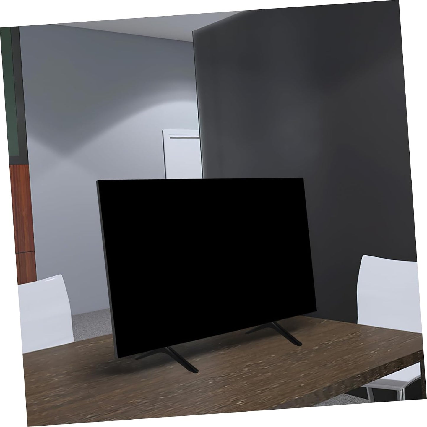 JEWEDECO 2pcs Tv Support Stand with Sturdy Base Height Television Holder Design for LCD Led Easy to Install