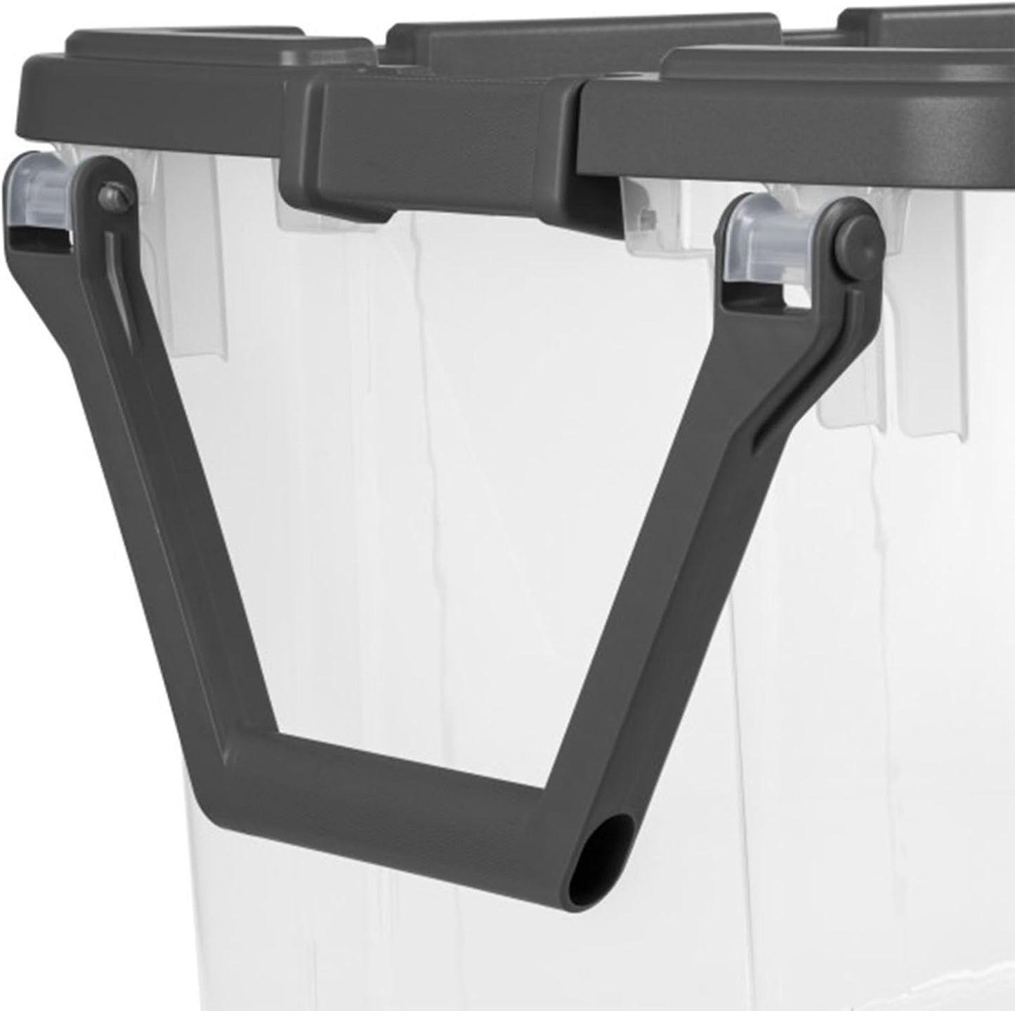 Sterilite Modular Stacker Box - Durable Clear Plastic Storage Bins with Latching Lids | 4-Pack, 160 Quart