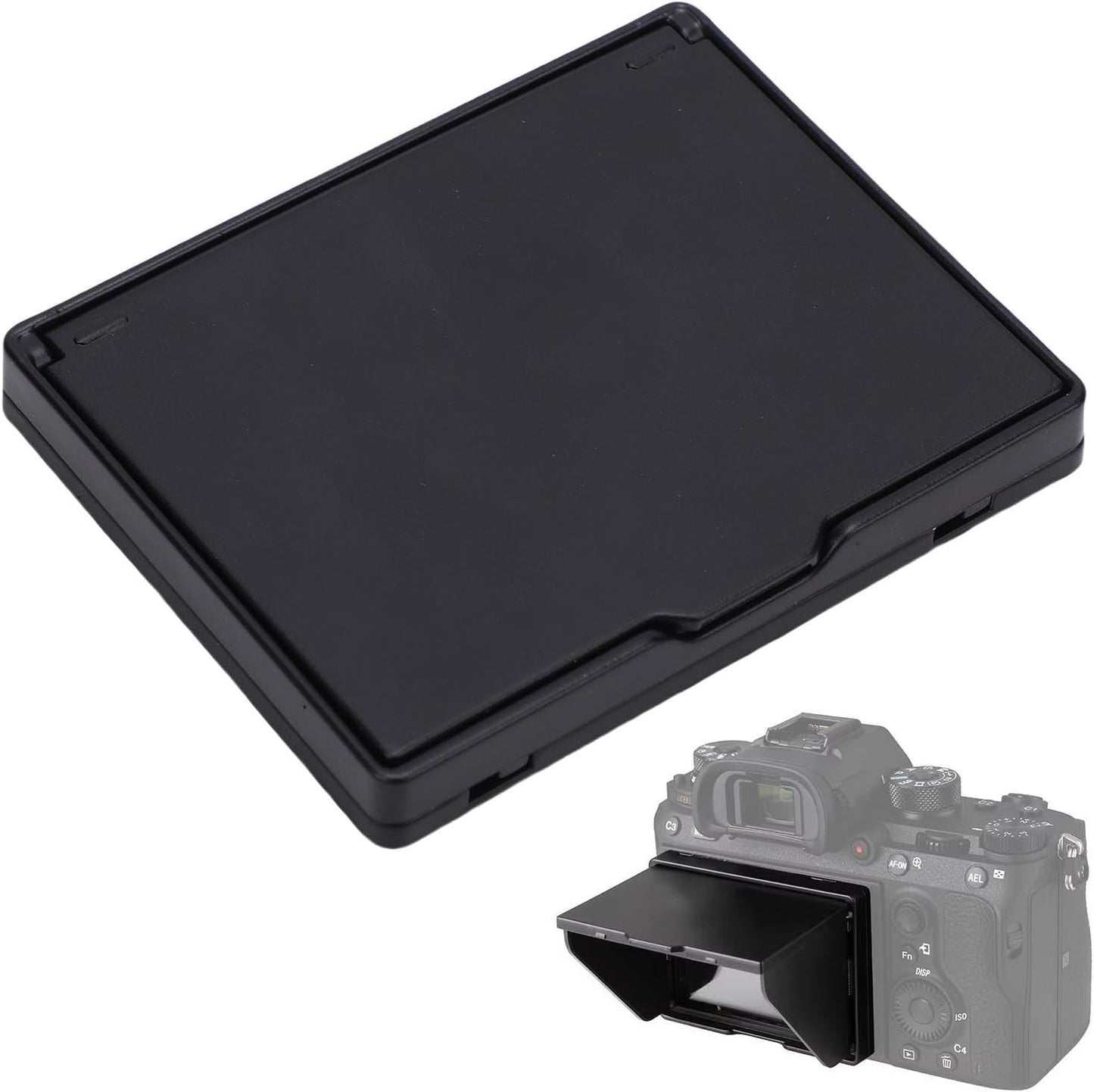 3.2 Inch XUMIUZIY LCD Screen Hood, Foldable Camera Sun Shade Cover, ABS Flocking Universal Viewfinder Sunshade