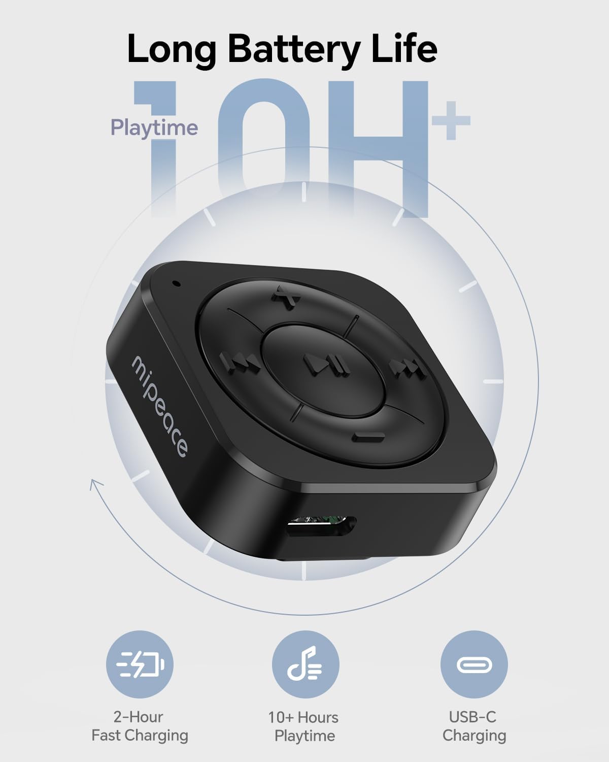 MIPEACE 5.3 Bluetooth Audio Receiver for Wired Headphones, Car & Speakers, Bluetooth Headphone Adapter with Built