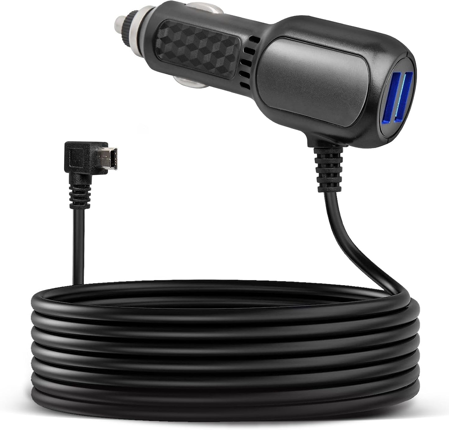 Anina 90 V1/V1P, S6, R2-4K, 10FT Mini USB Dash Cam Power Cord Degree Right Angle Dash Camera Charging Cord Mini-B Car