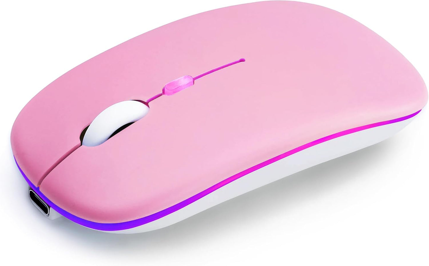 AZTZATZ 5.2 2.4G Wireless Bluetooth Mouse Rechargeable Long Lasting Dual Mode - BT & Silent RGB LED Mice, Slim Portable