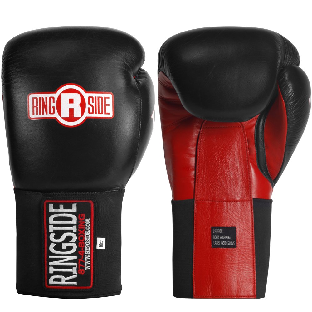 Ringside Limited Edition IMF Tech Boxing Training Sparring Gloves, 16-Ounce, Black/Red