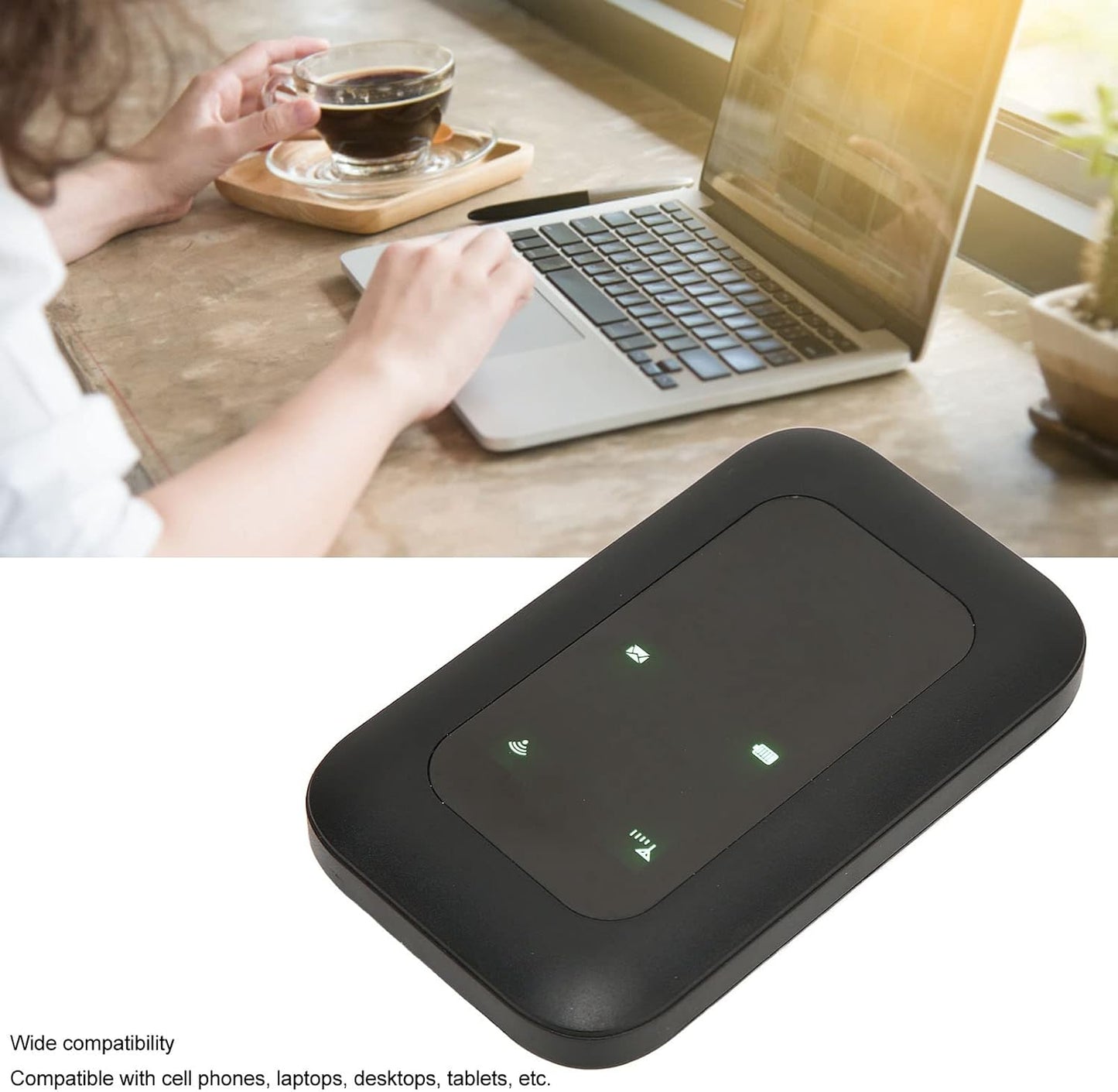 Ejoyous H806 4G Portable Wi Fi Router, Portable Wi Fi Multifunctional Card Inserted High Speed Mobile Wi Fi Hotspot