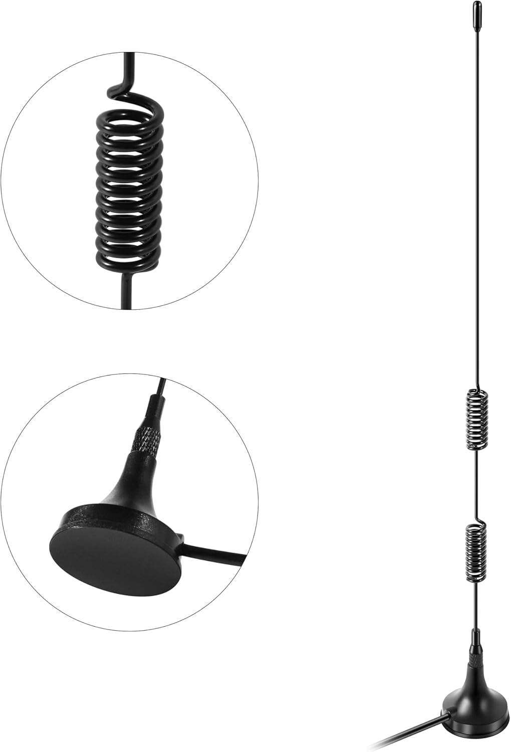 slinkdsco 915MHz ESP32 V3 915MHz 10cm (2 Sets), Meshtastic Long Range Lora Magnetic Base Antenna with SMA Male for LoRa