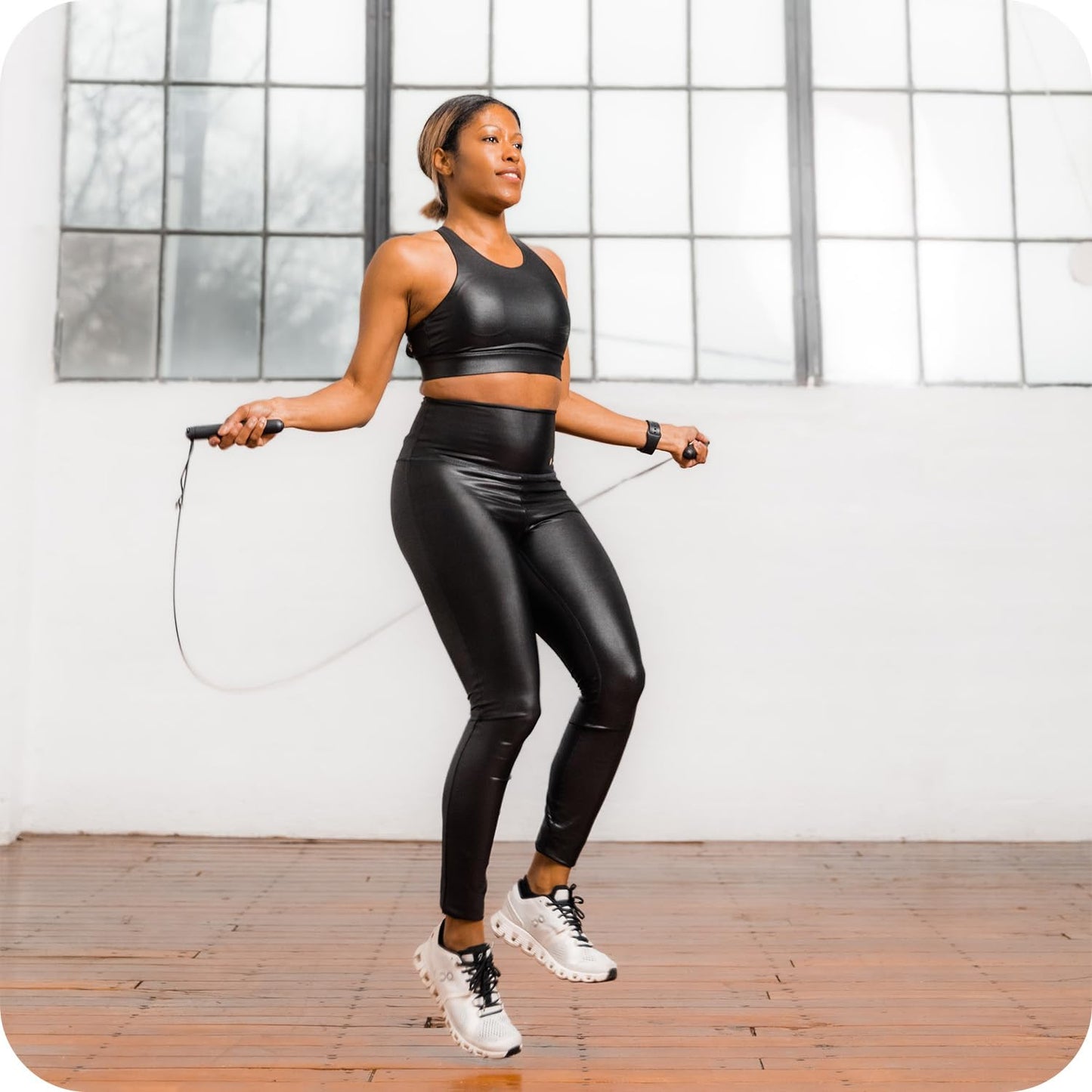 WeGym Smart Jump Rope for Men and Women, Adjustable Jump Rope for Indoor and Outdoor Workout APP Data Analysis LED Display Screen Rechargeable Skipping Rope Fitness Gift for Adults or Kids,Black