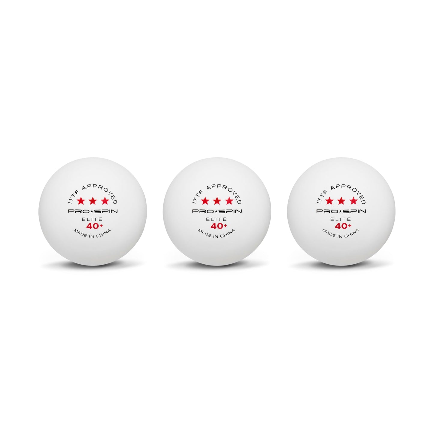 PRO-SPIN Ping Pong Balls – 3-Star ITTF-Approved Premium Table Tennis Balls | High-Performance 40+ ABS Professional Quality for Indoor & Outdoor Play (Pack of 3)