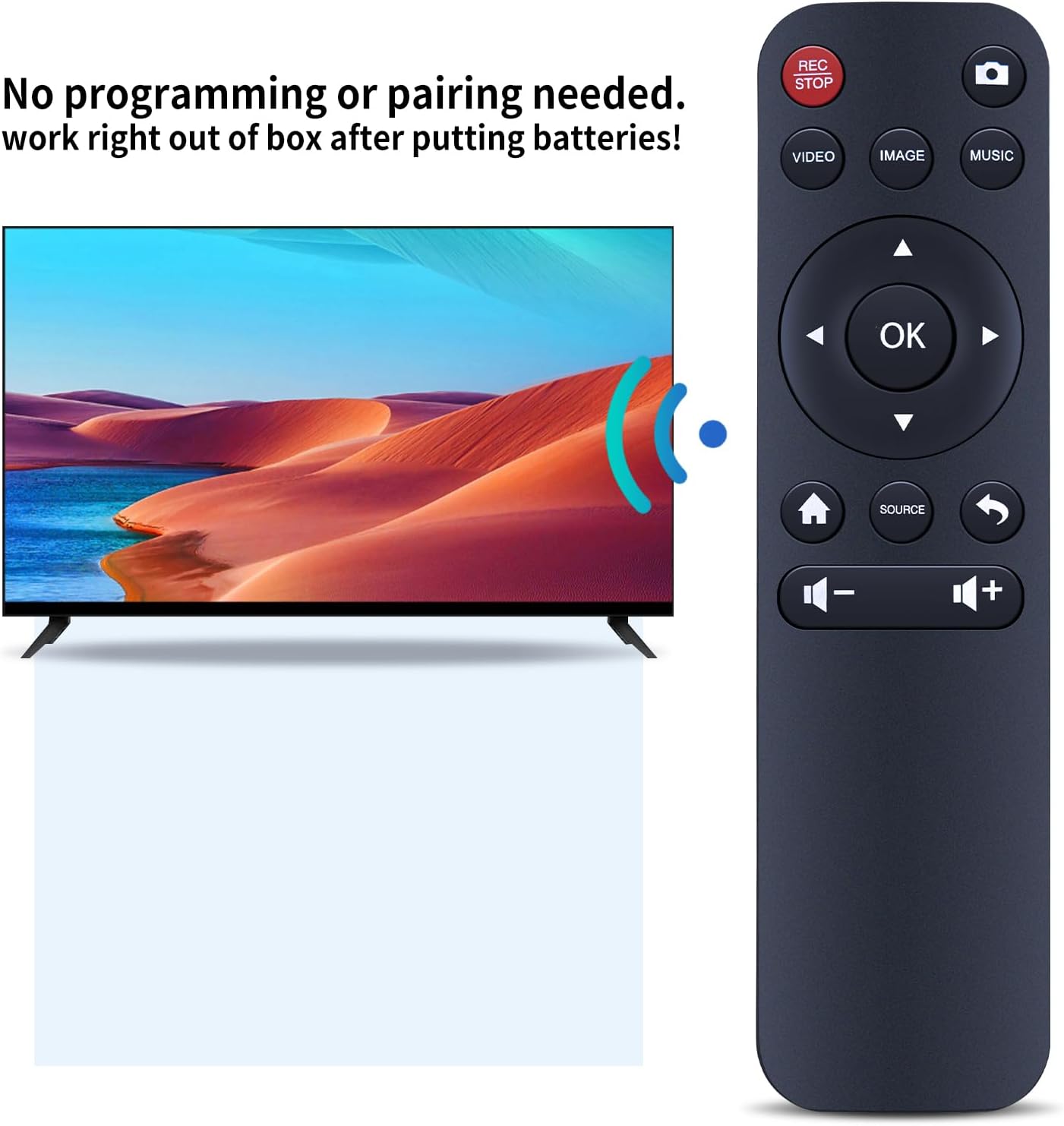 MOVHEIYL CHR101 CHR101U3 CHR202 Replacement Remote Control for Portta VHS to Digital Converter, Video to Digital