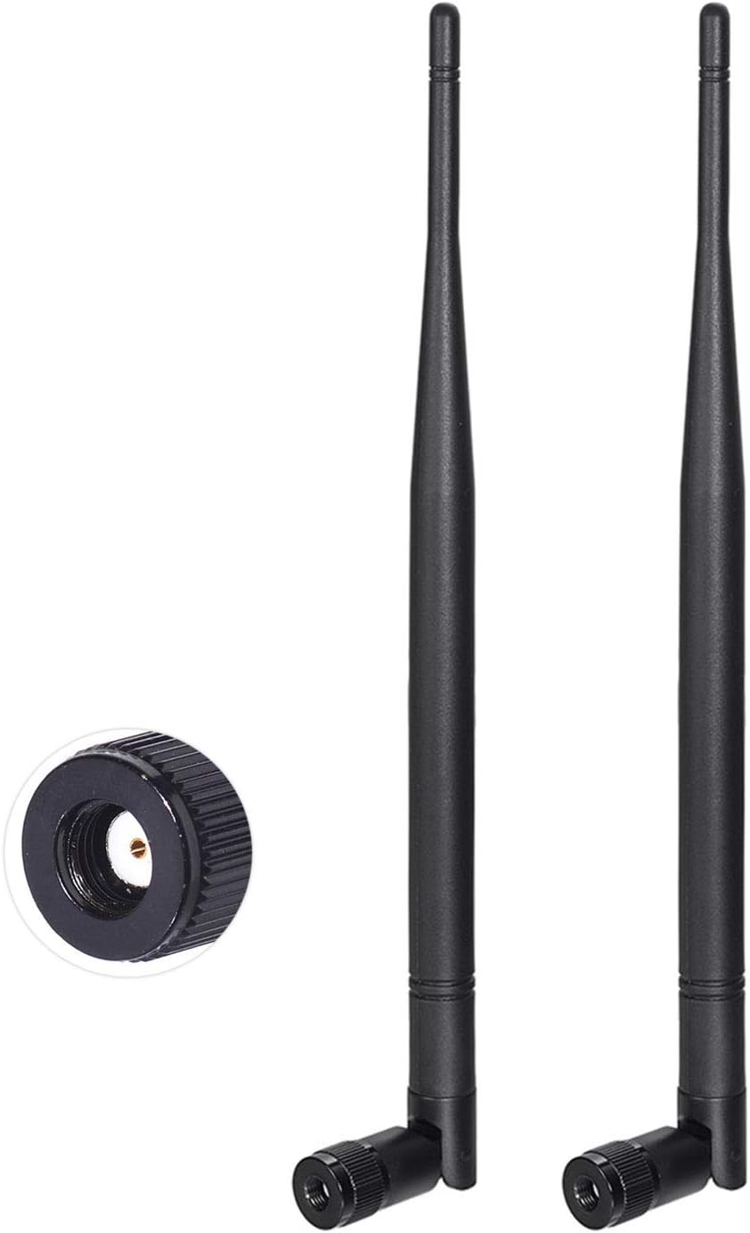 BINGFU 4G 5dBi (2-Pack) LTE RP-SMA Antenna for Trail Camera - for Cellular Game Camera, Wildlife Hunting & Outdoor