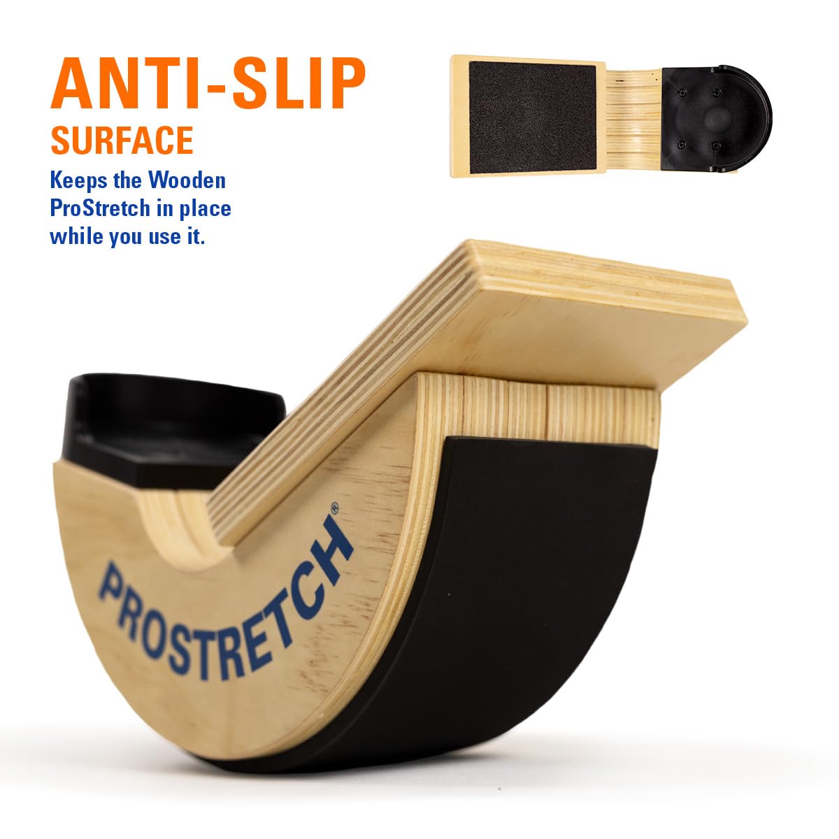 ProStretch Wooden Original Calf Stretcher and Foot Rocker for Plantar Fasciitis, Achilles Tendonitis, and Tight Calves