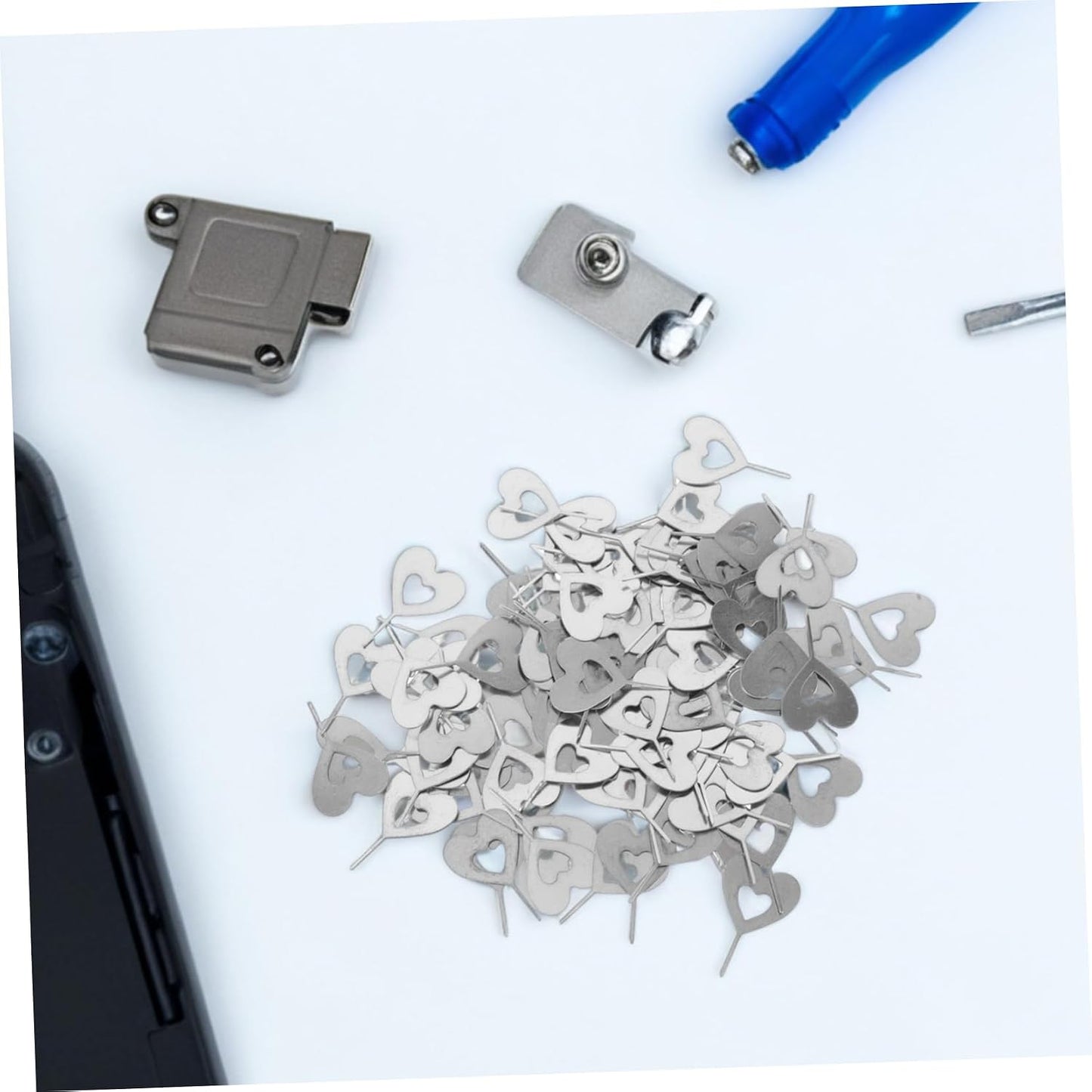 100pcs Mobile Phone Card Removal Needle Sim Card Ejector Pin Kit Stainless Steel Sim Tool