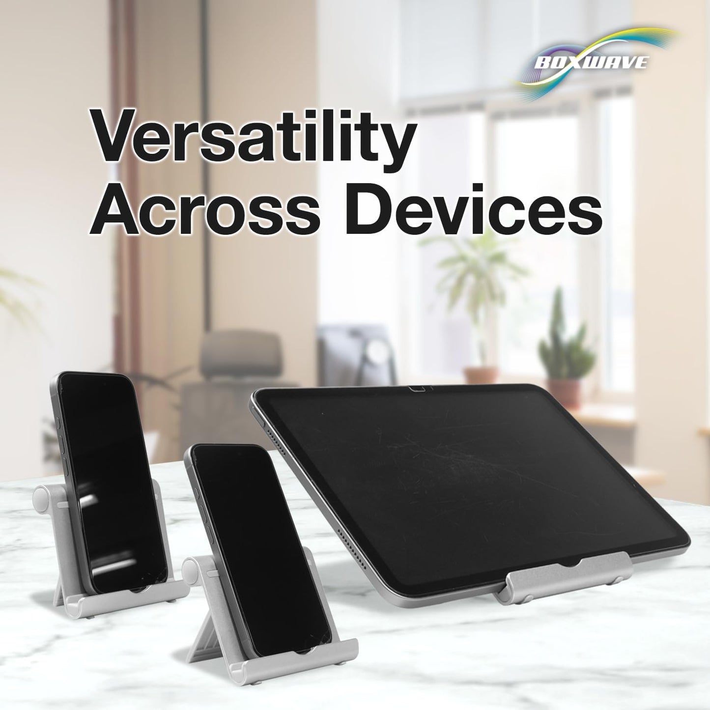 BoxWave TIMMKOO Q3E MP3 Stand and Mount Compatible with Player - VersaView Aluminum Stand, Portable, Multi Angle