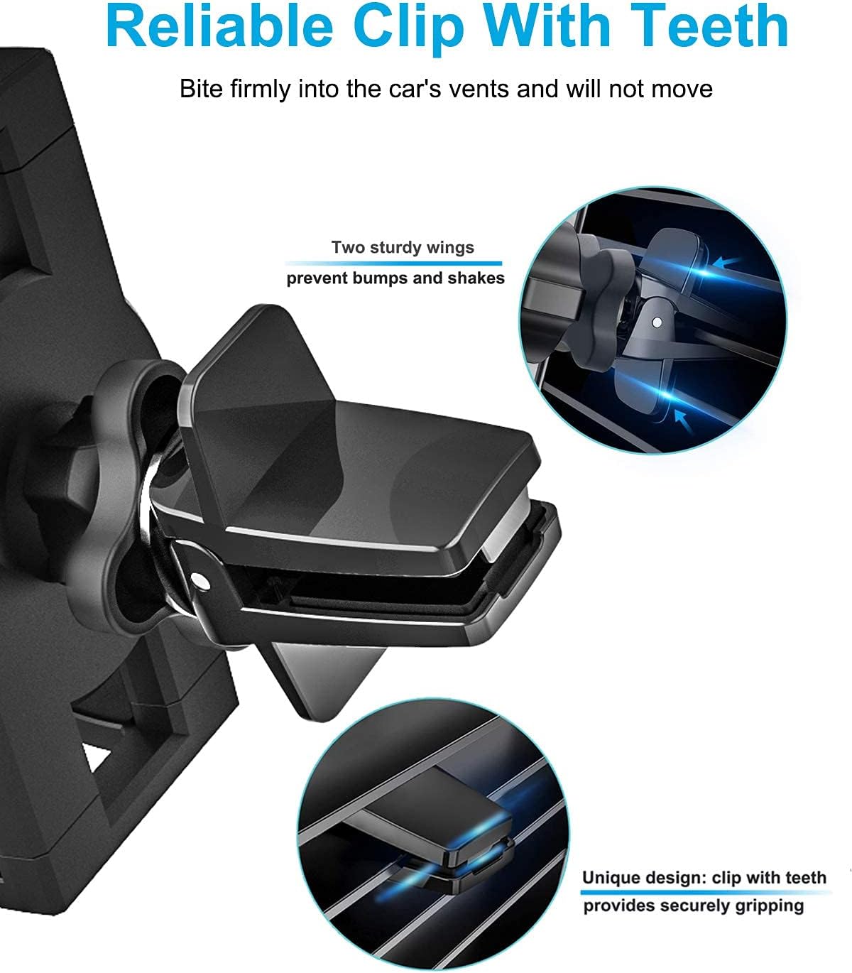 woleyi 4.7-11" Air Vent Car Tablet Mount, AC Vent Tablet Holder for Car, Universal Tablets Clamp Vent Clip, Compatible