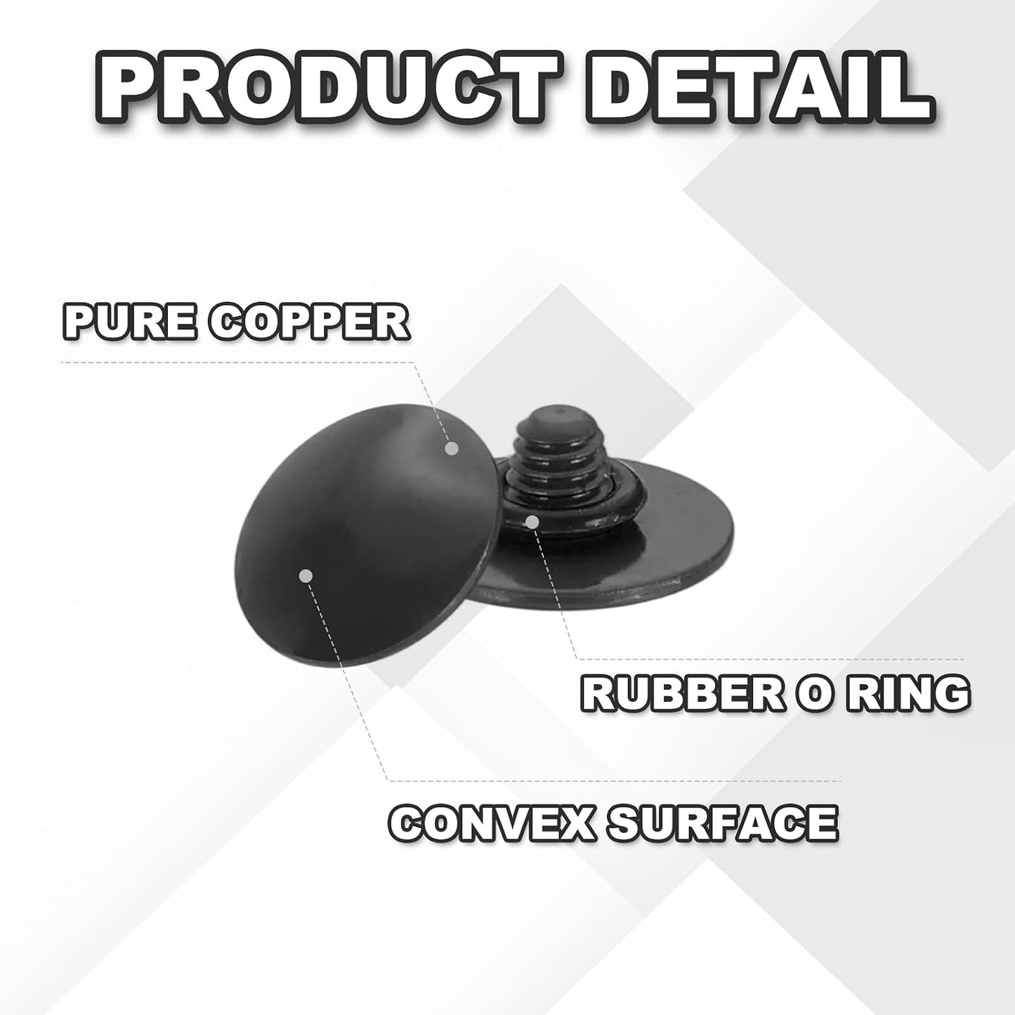 10mm PATIKIL Camera Shutter Button, Convex Surface Shutter Release Button Pure Copper Camera Buttons for Nikon