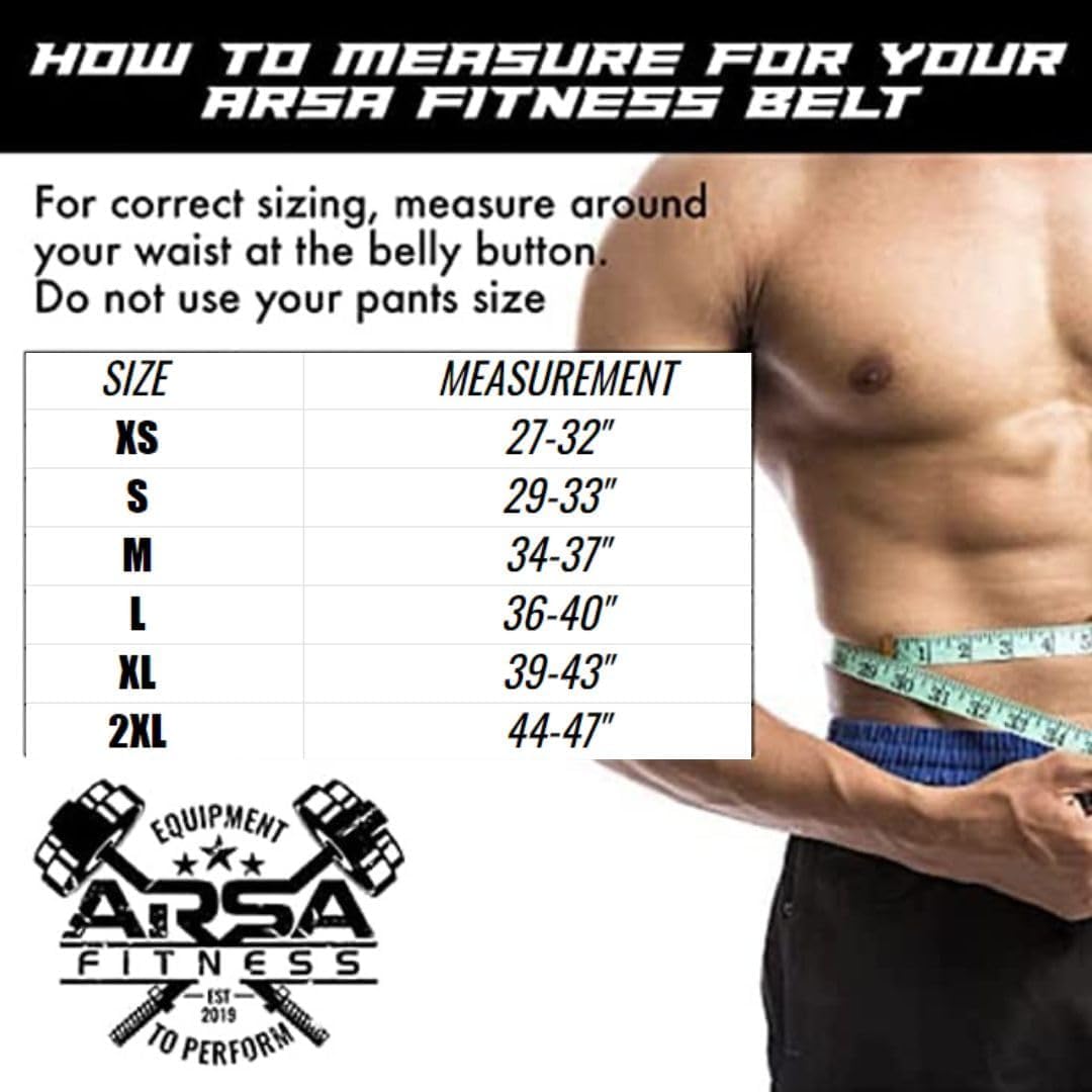 Arsa Fitness Weightlifting Adjustable Lever Belt for Men & Women Leather Weight Belt for Powerlifting Back Support Workout Deadlifts Squats 10MM Thickness 4" Width Royal Oak (LARGE)