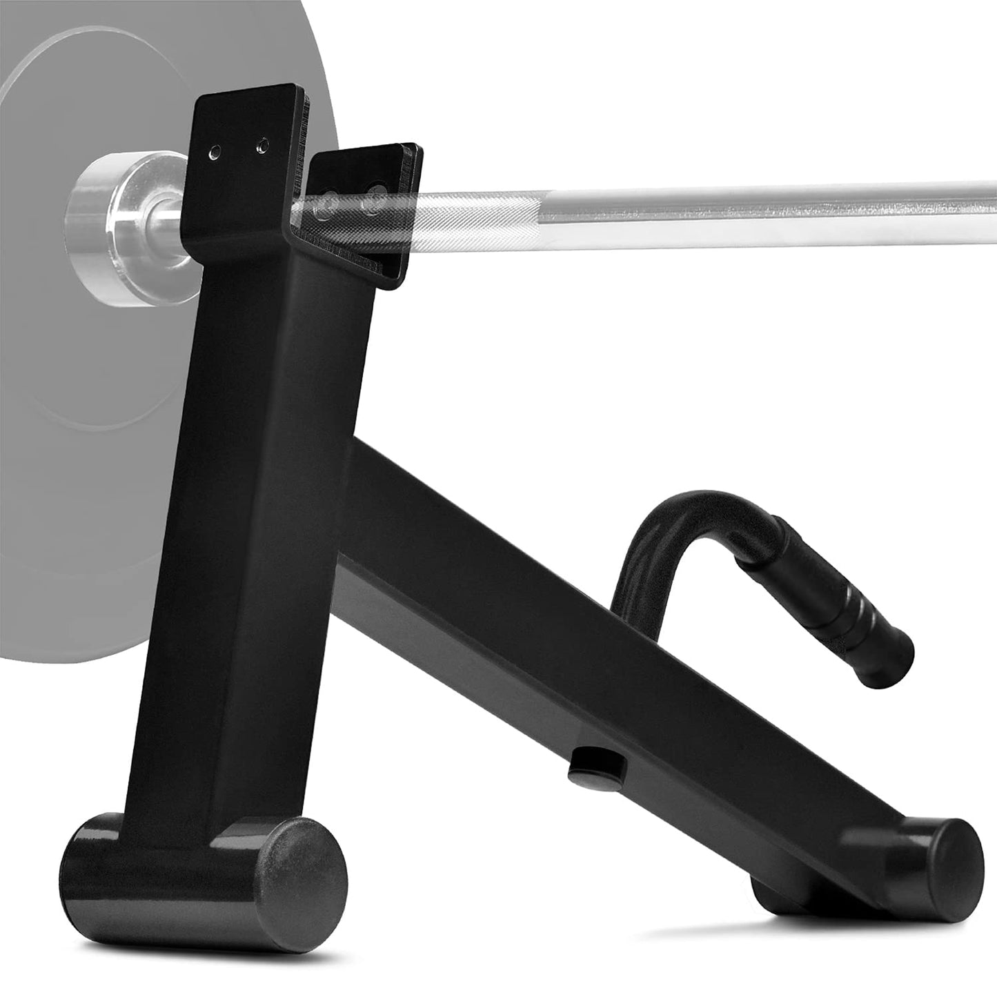 Yes4All Deadlift Jack/ Barbell Stand for Weight Training, Deadlift Exercises, Powerlifting, Suitable for Loading and Unloading Heavy Barbell Plates Black 20.13 x 12.2 x 4.5 inch, A. Black, 19.75 x 14.75 x 4.72 inches