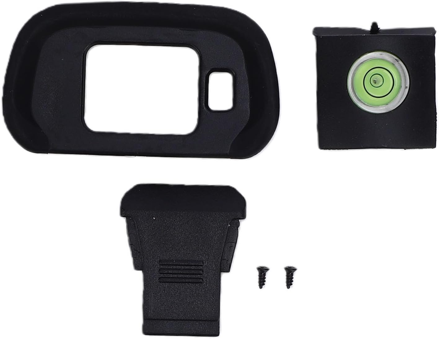 R7, Zopsc Eyecup and Hot Shoe Cover Kit for Soft Silicone Viewfinder Eyepiece with Bubble Spirit Level, Camera