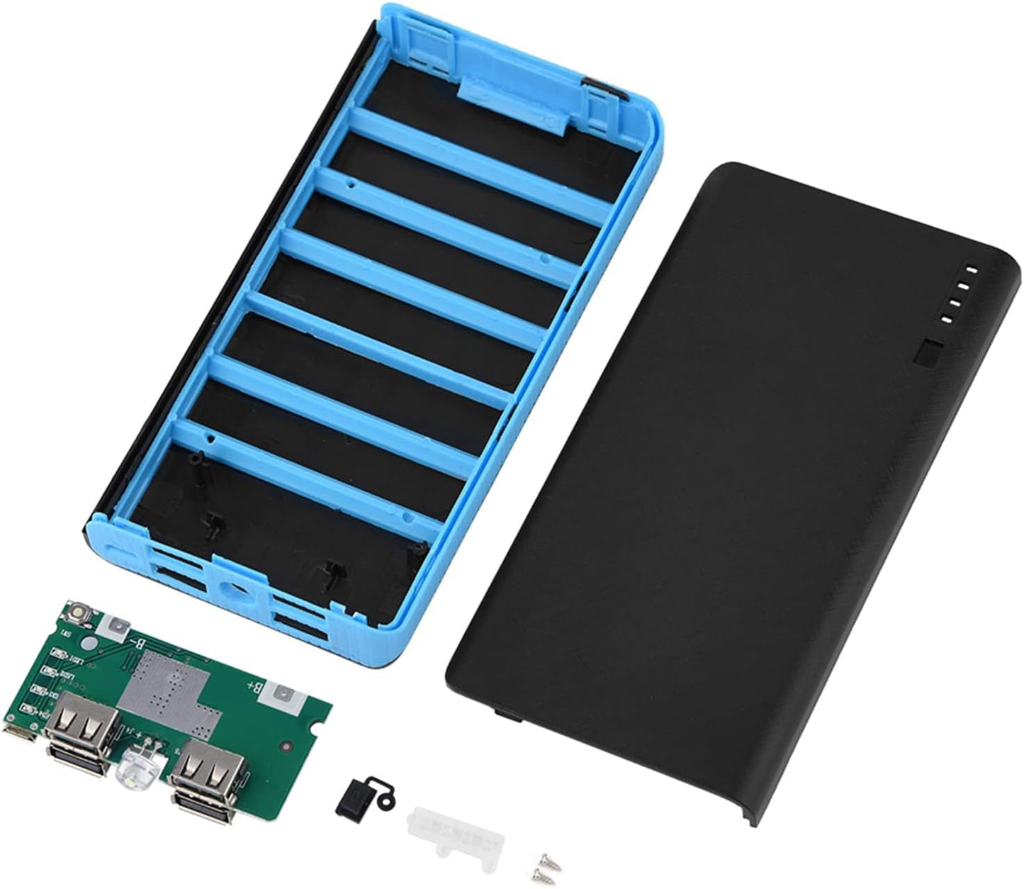 20000mAh 4 KIMISS Ultra Large Capacity Mobile Power Bank Case DIY Kit with USB Output, Fast Charge, LED Power Display