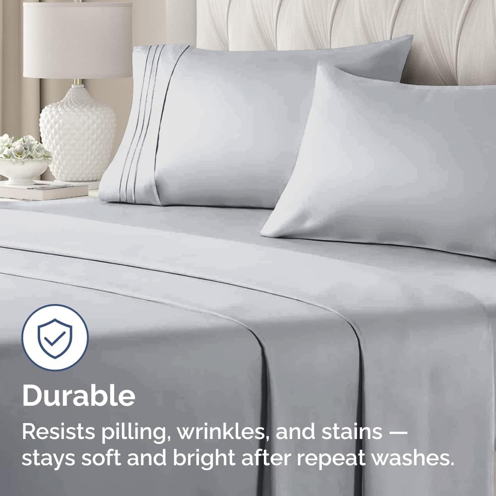 Queen Pillow Cases by [Brand Name] - Ultra Soft Hotel Quality Covers | Wrinkle-Free & Fade Resistant - Steel Blue, Set of 2