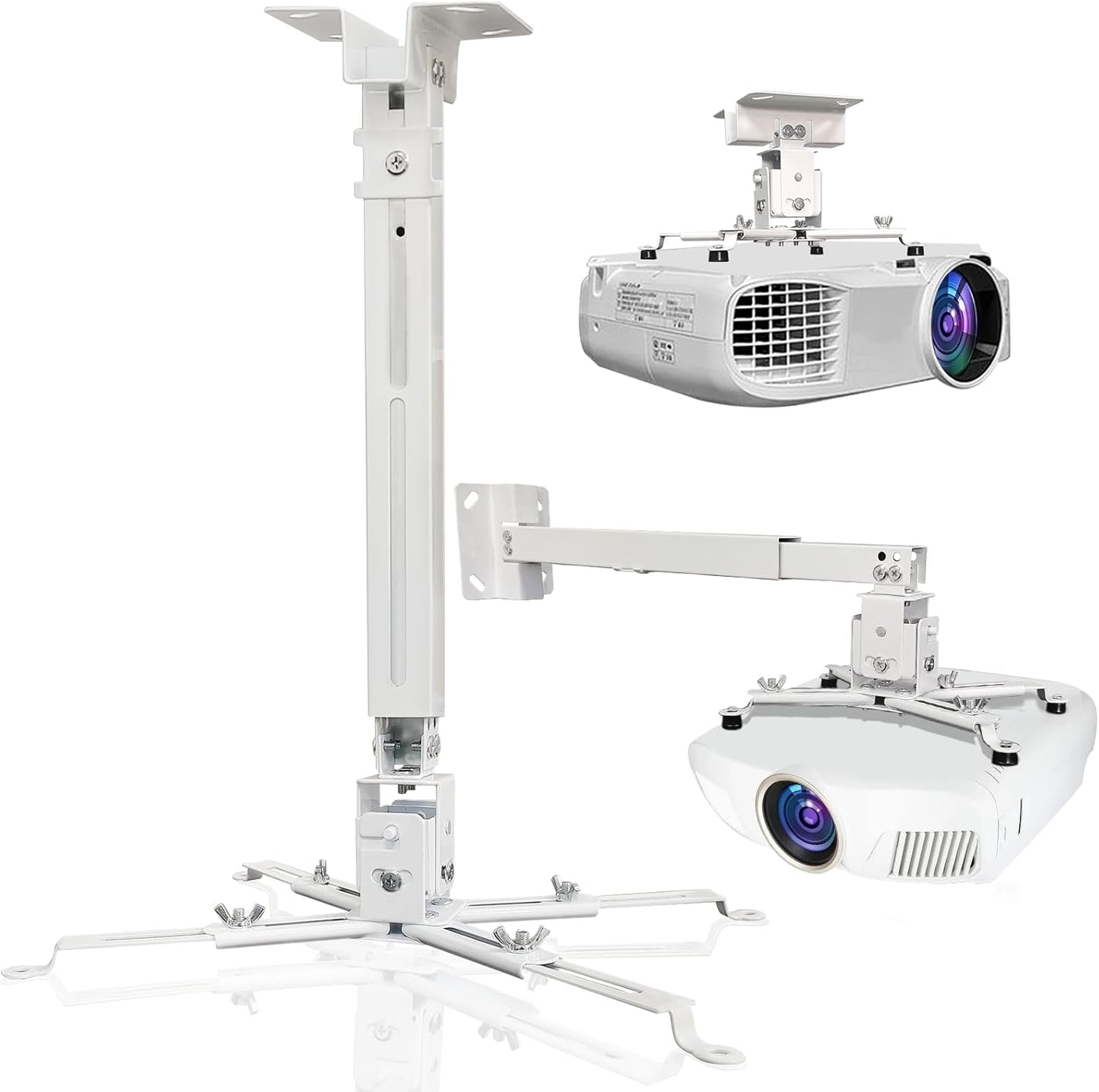 Solarsea 25.5-inch Ceiling Projector Mount, Universal Height Adjustable with Expansion Arm, Suitable for Home