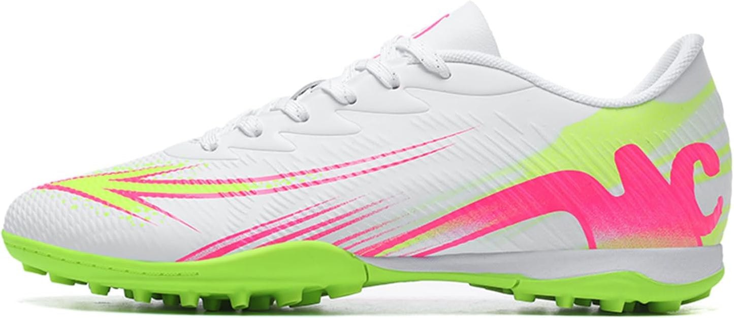 Men's High Top Soccer Shoes FG Long Spikes Adult Football Shoes Lightweight Professional Athletic Training