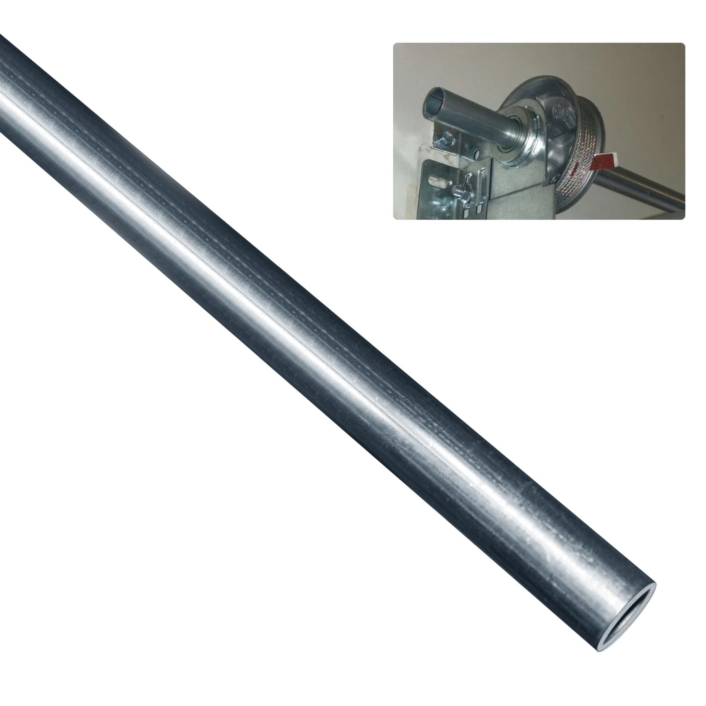 ZUIWAN Garage Door Tube Shaft,1” Garage Doors Torsion Tubes,8'10" Long,Made from 14-Gauge Galvanized Steel,Hollow Shafts,1 Pcs
