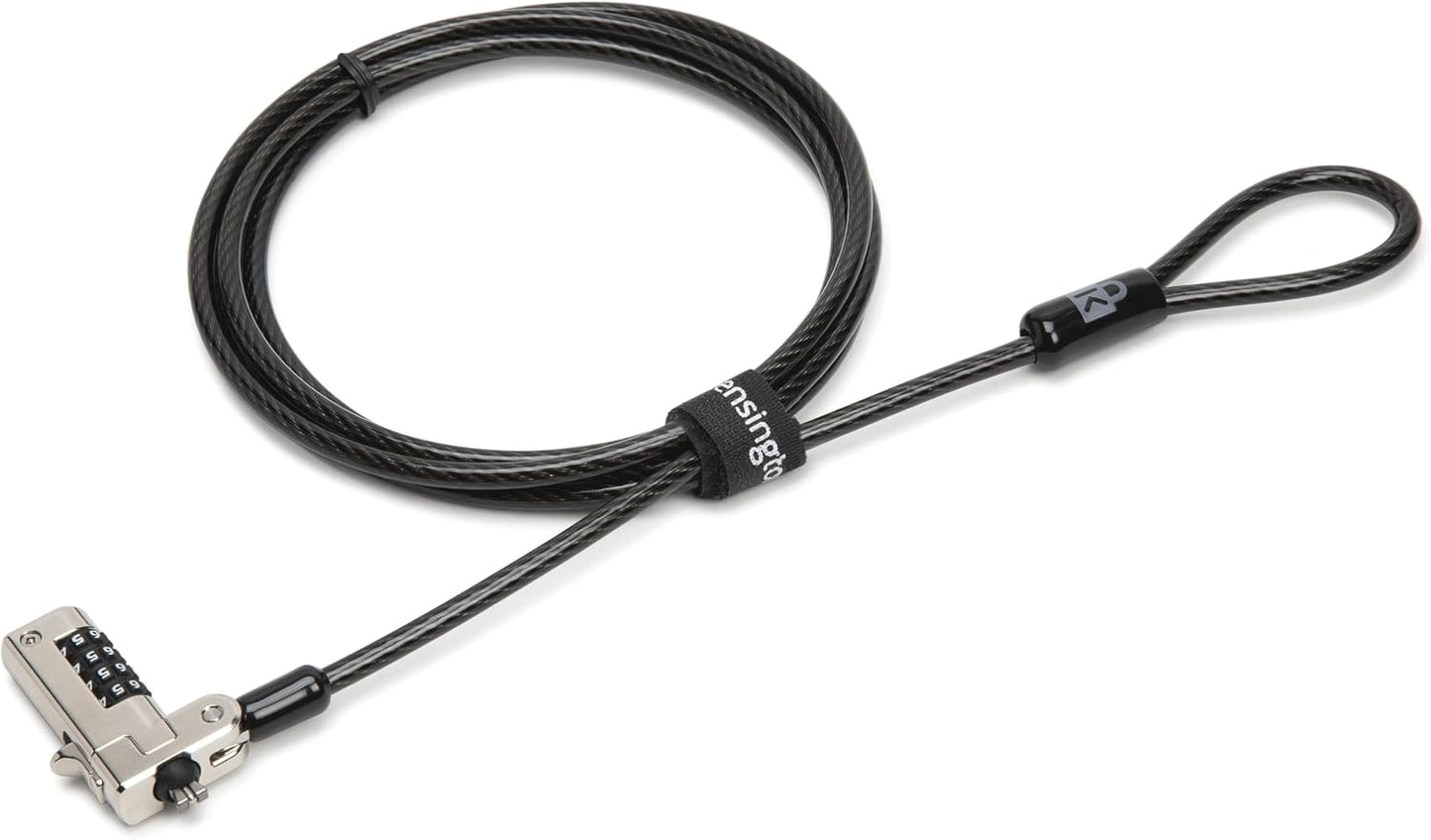 N17 (K68008WW) Kensington Dell Laptop Computer Lock, Combination Security Locking Cable Black