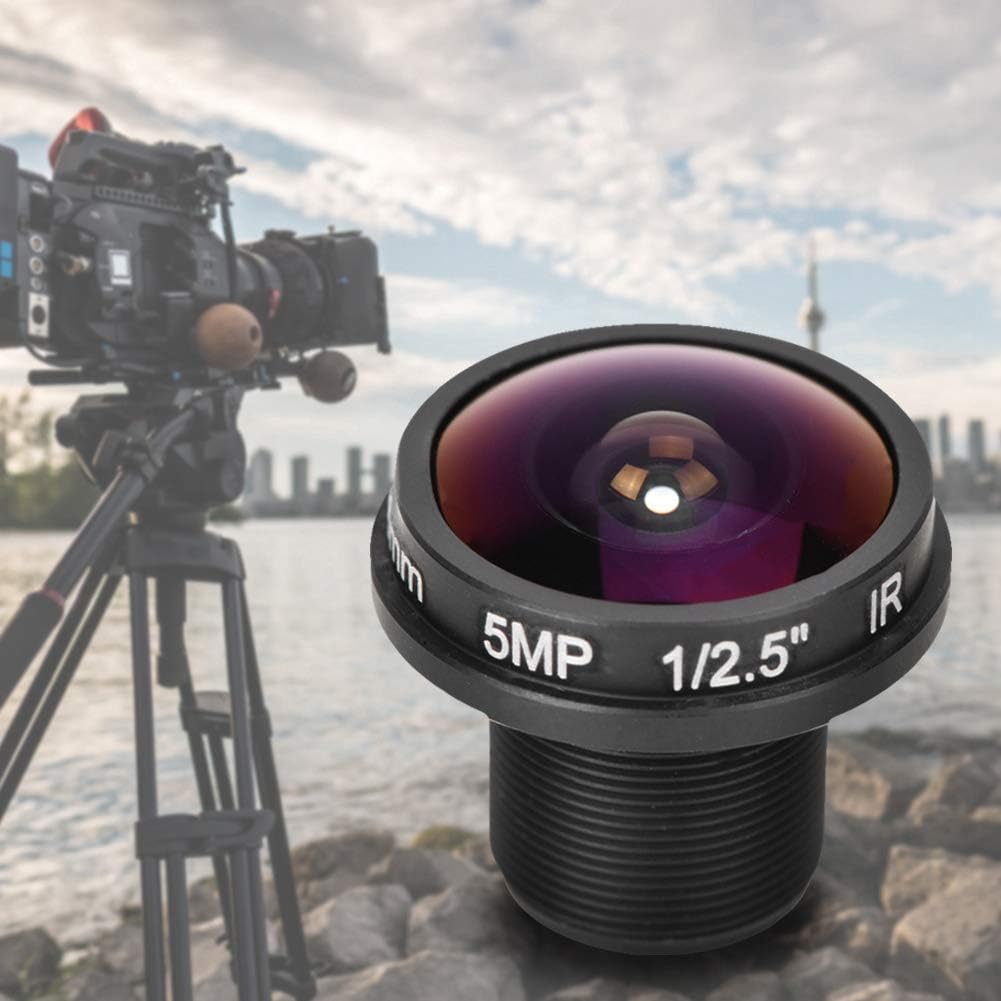 T angxi 1.88mm 5MP 180 M12x0.5 1/3inch 1/4inch Chipsets/with F2.0 Mini Fisheye Camera Lens, HD Wide Angle Thread CCTV