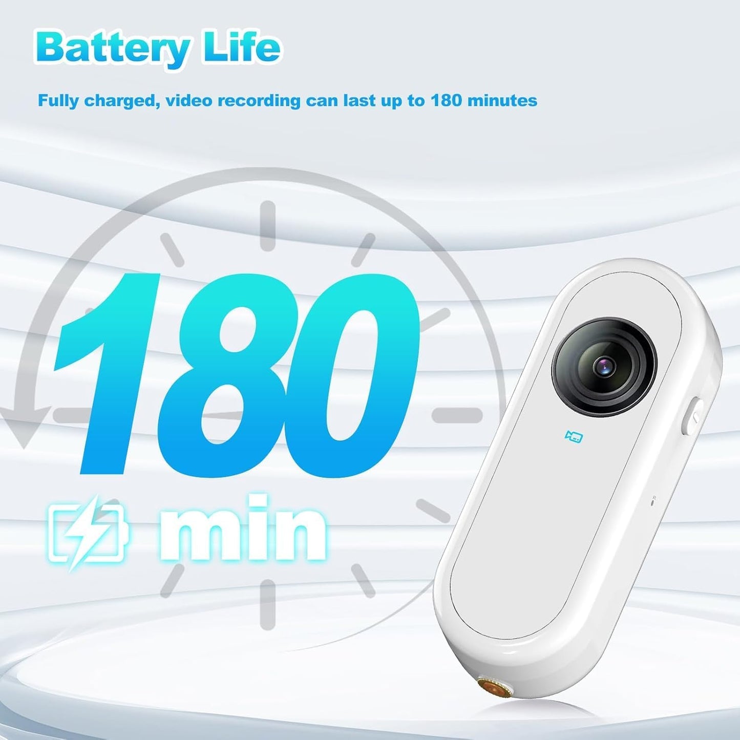MraQIJntel (C3W) Motorcycle Camera Long Standby Time Bike Camera Helmet Cameras Can be Installed on Motorcycles
