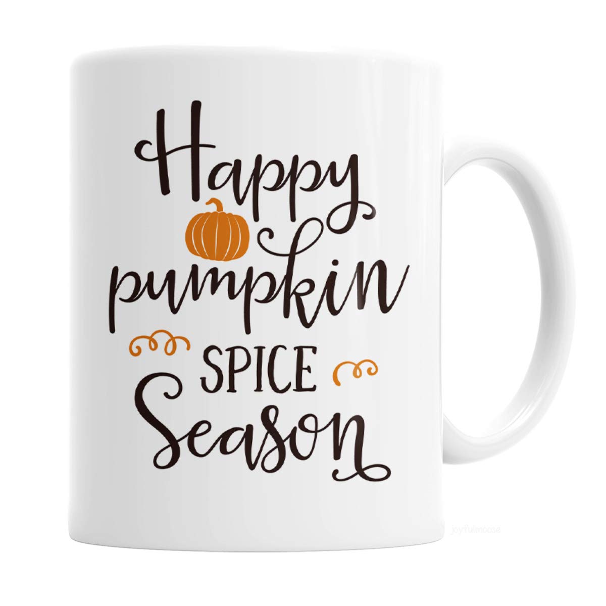 Happy Pumpkin Spice Season Coffee Mug - 11 oz Ceramic Fall Cup for Coffee Lovers