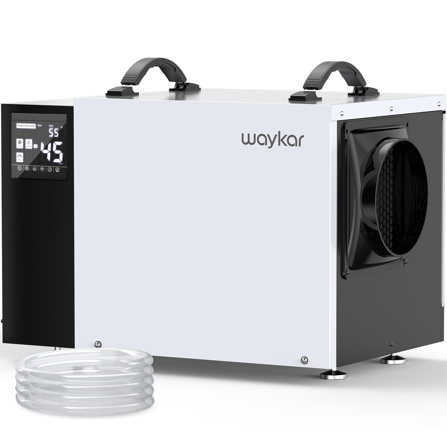 Waykar Commercial Dehumidifier with Pump and Drain Hose for crawl space, Basements, and Water Damage Unit