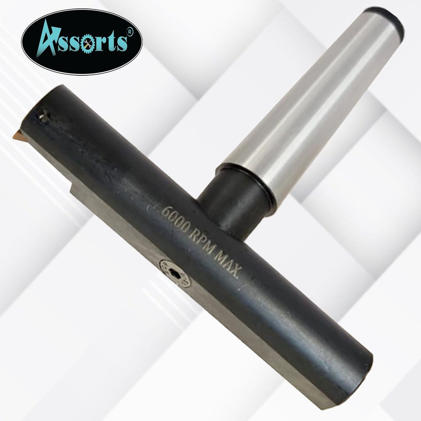 Assorts 5″ Balanced Fly Cutter Indexable Face Milling Cutter with MT-3 Shank (M12 × 1.75 Drawbar), Single TCMT1604 Insert, Torx Screw & Star Key Included