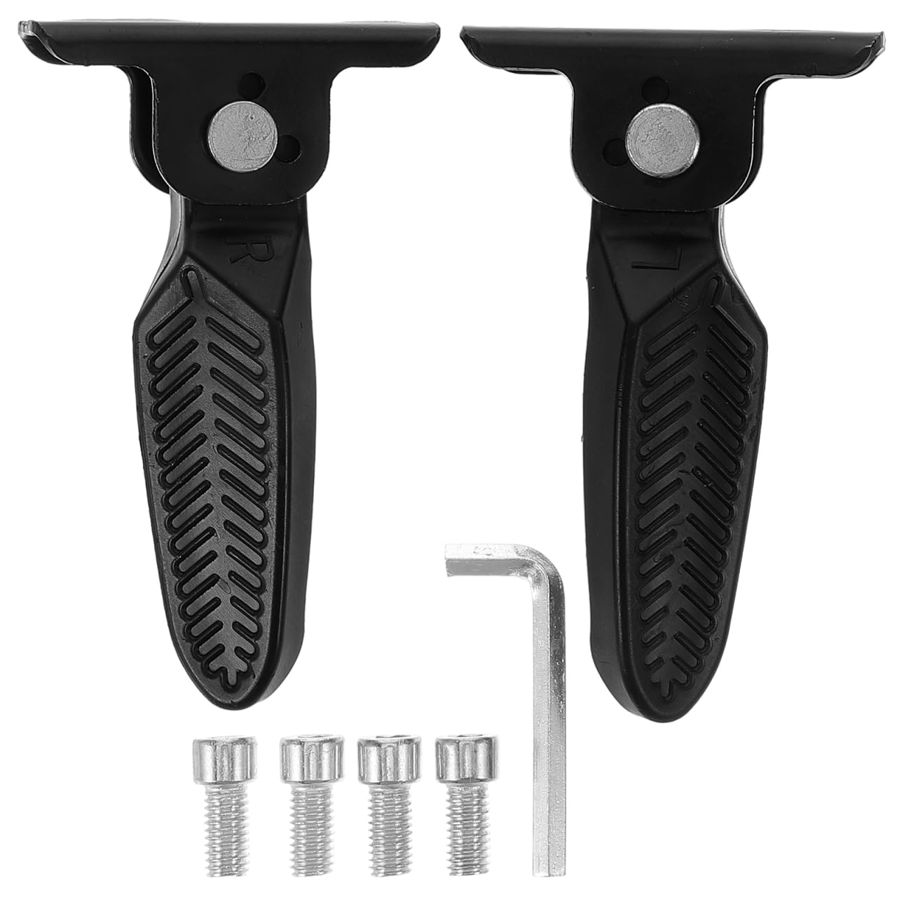 ULTECHNOVO Foldable Electric Scooter Foot Pegs Universal Motorcycle Footrest Pedal Easy Install Rear Seat Footrest for Bike and E-Bike 4.52X3.14 Inches