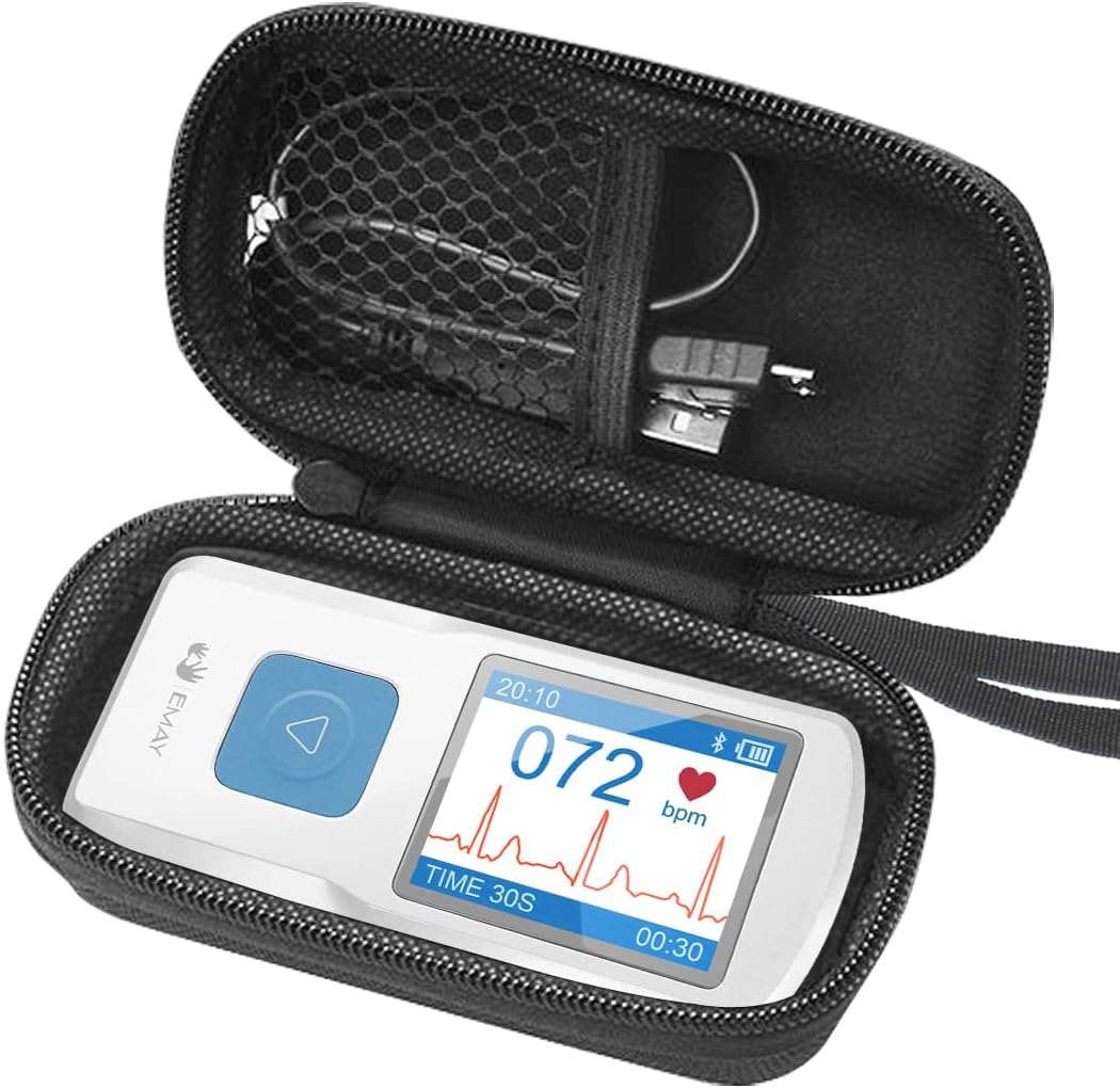 FitSand Hard Case Compatible for EMAY Portable ECG Monitor