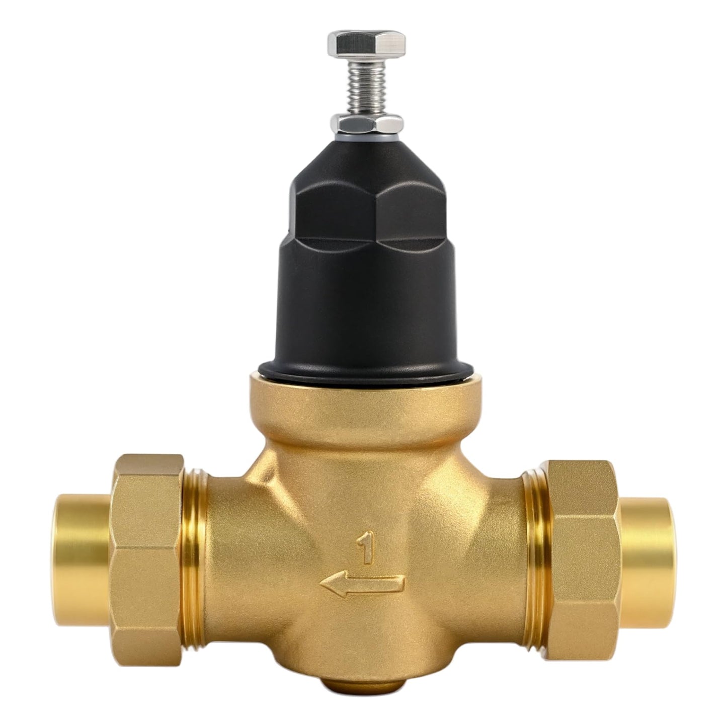 1" NR3XLDU Water Pressure Reducing Valve, 1" NR3XL with Double Union FNPT Connection，for Home & Commercial UseRegulator for Home, Built-in Strainer, 1-NR3XLDU Adjustable 15–75 PSI
