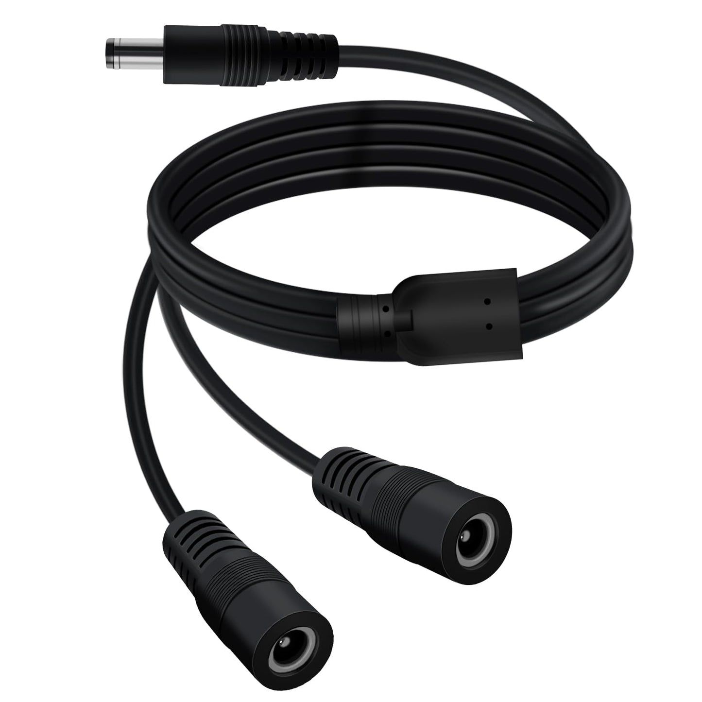 YINGAYOU 5.5 2.1mm 2 5V 6V 9V 12V 24V 3A, (1 2 40 cm) DC Splitter Cable x DC Way Splitter for Security Cameras, DVR