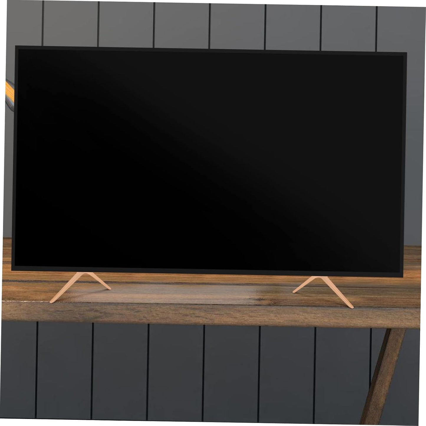VOSAREA 1pair Tv Stand Legs Adapter for Small Spaces Sturdy Tabletop Mount for Corner Use Easy Installation Stylish